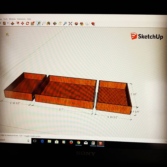 Preparing for drawer boxes.  #deskproject