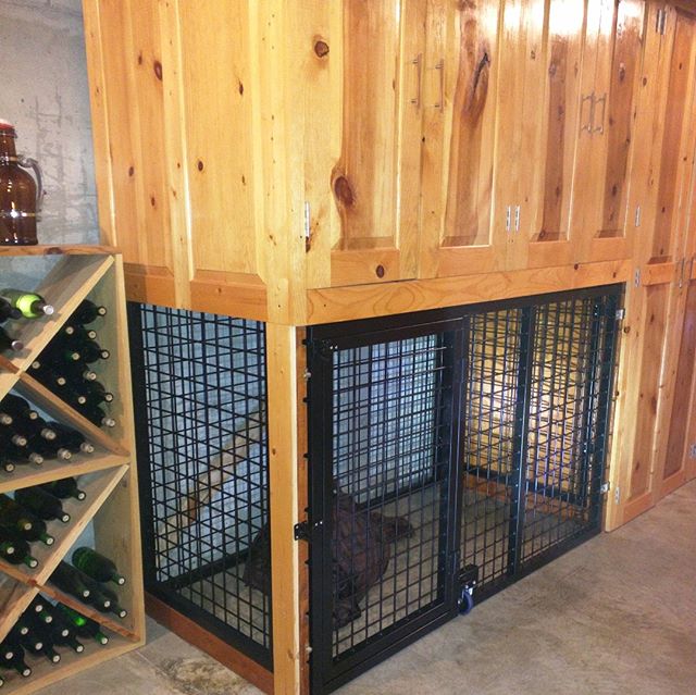 #tnt Couple years ago I welded a custom dog kennel to go in the custom cabinets.