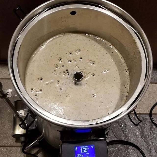 The beer is brewed, chilled, put in a fermenter, and kept at a good temperature for the next month. #homebrewing #grainfather #beer #homebrew #diy #electricbrewing