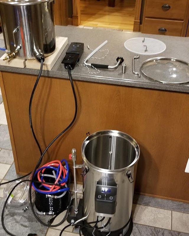 My employer said tomorrow is a snow day.  I say let's make beer.  I'm all set. #homebrewing #grainfather #beer #homebrew #diy #electricbrewing